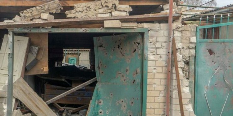 Руйнування в Херсоні.