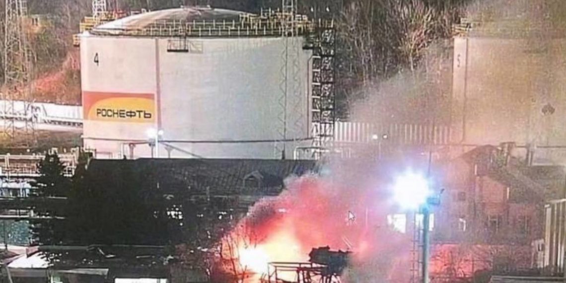 Атака на нафтопереробний завод у Туапсе РФ 24 січня