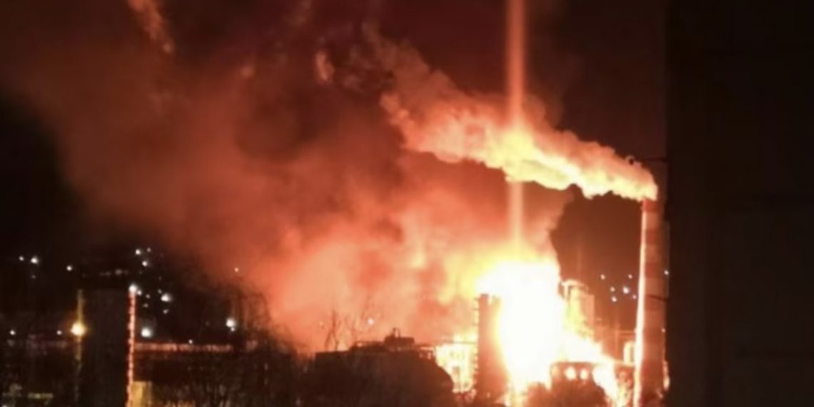 Атака на нафтопереробний завод у Туапсе РФ 24 січня