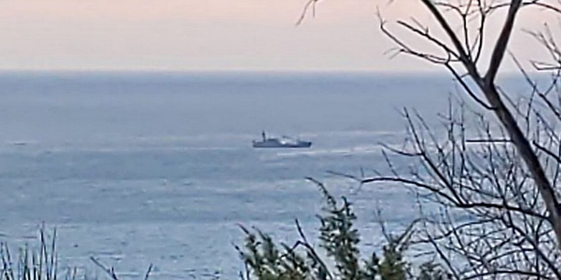 Російський корабель.