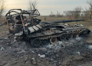 Знищений танк ЗС РФ