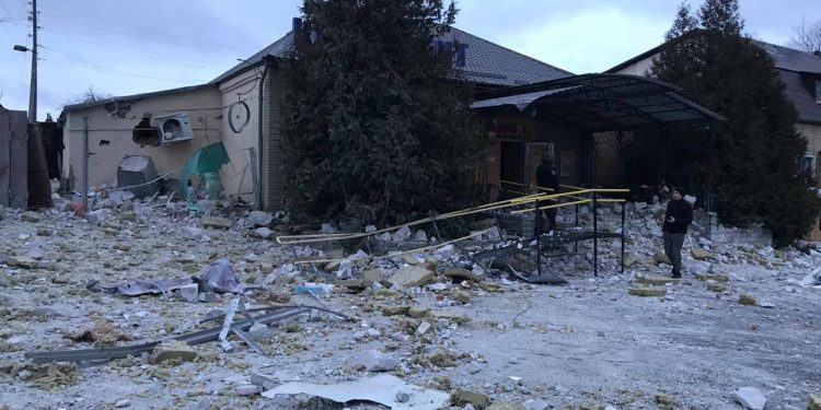 Ракетний удар по готелю на Харьківщині 6 лютого