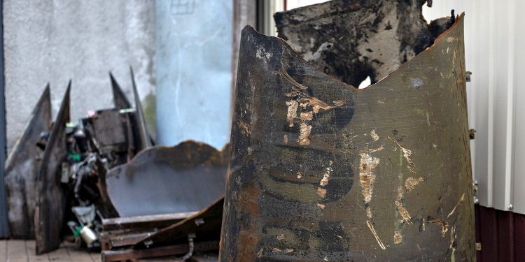 Уламки ракети КНДР.