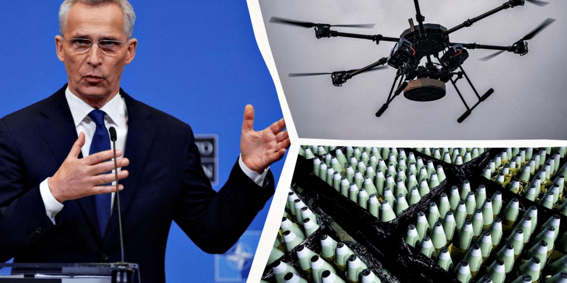 Єнс Столтенберг і зброя.