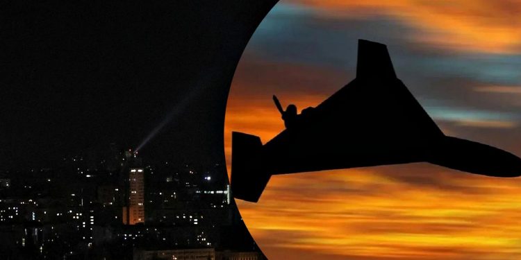 Нічна атака "Шахедами".