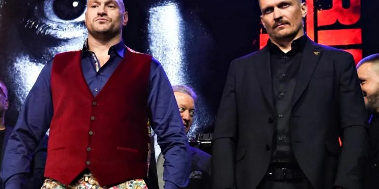 Тайсон Ф'юрі та Олександр Усик.