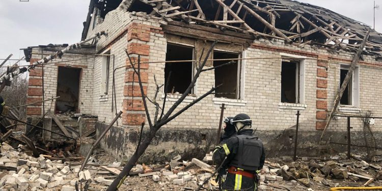 Удар по Вовчанську на Харківщині 7 березня