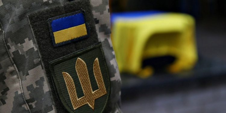 Похорон бійця ЗСУ.