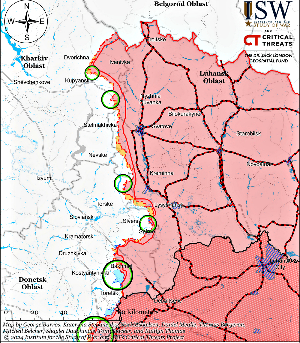 Карта боїв.