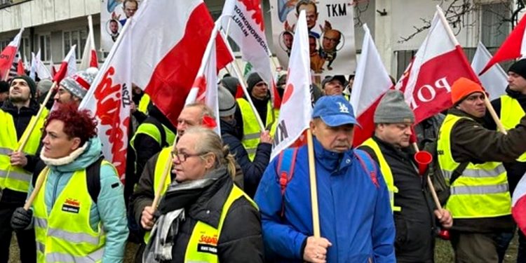 Протестувальники-поляки.