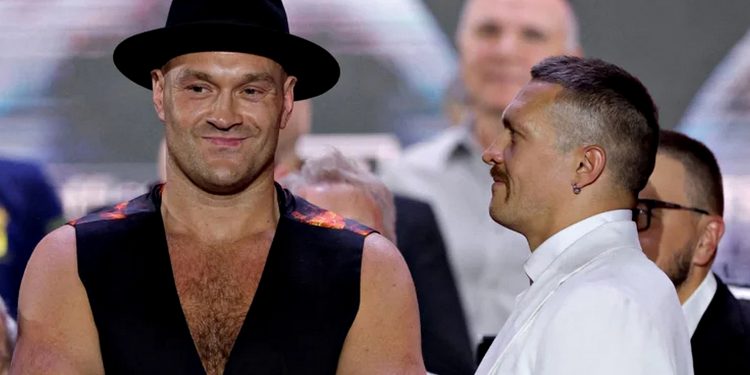 Тайсон Ф'юрі та Олександр Усик.