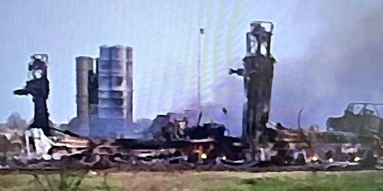 Знищений ЗРК С-400.