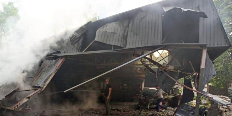 Наслідки удару.