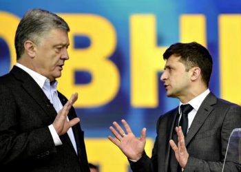 Петро Порошенко і Володимир Зеленський.