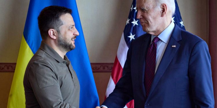 Володимир Зеленський та Джозеф Байден.