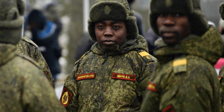 Африканці в армії РФ.