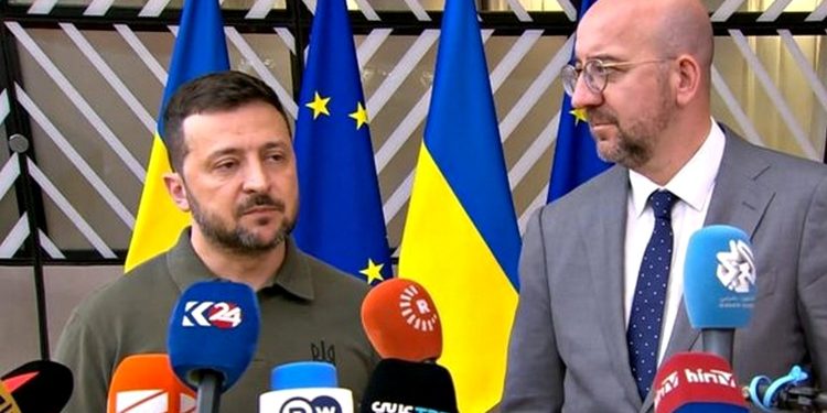 Володимир Зеленський та Шарль Мішель.