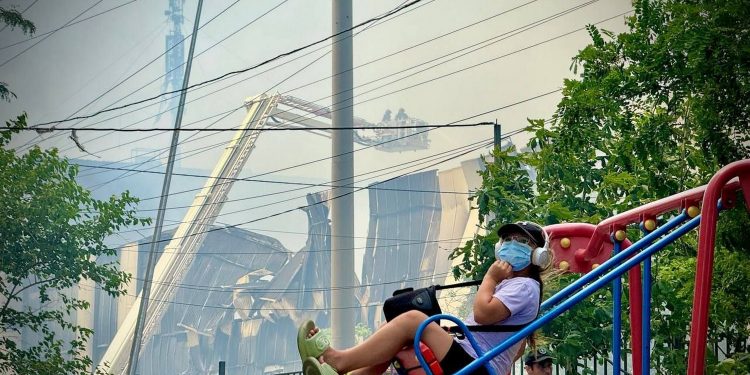 Руйнування в Одесі.