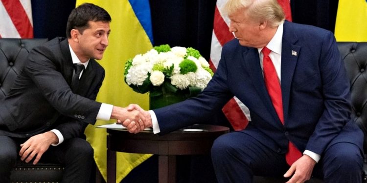 Володимир Зеленський та Дональд Трамп.