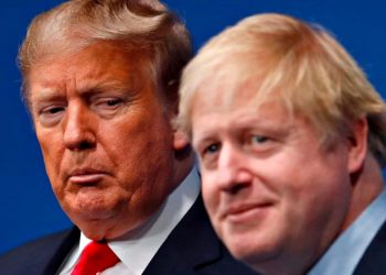 Дональд Трамп і Борис Джонсон.