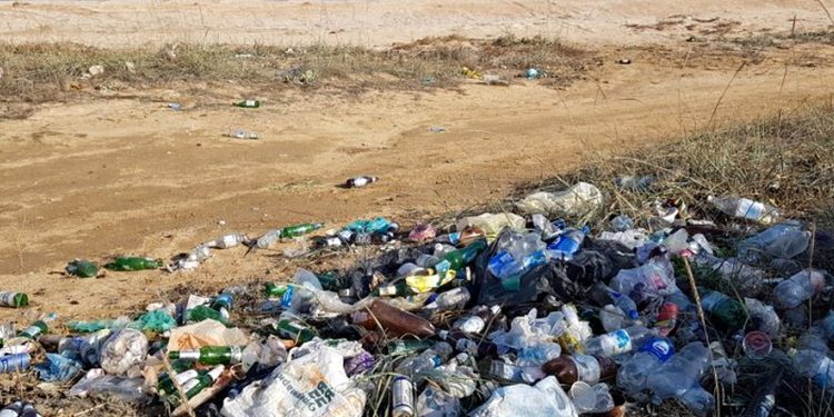 Сміття на Арабатській стрілці.