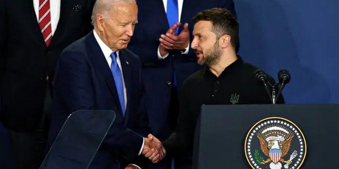 Джозеф Байден та Володимир Зеленський.