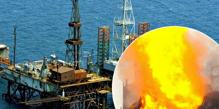 Удар по газовій вежі.