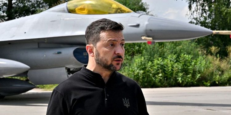 Володимир Зеленський та F-16.