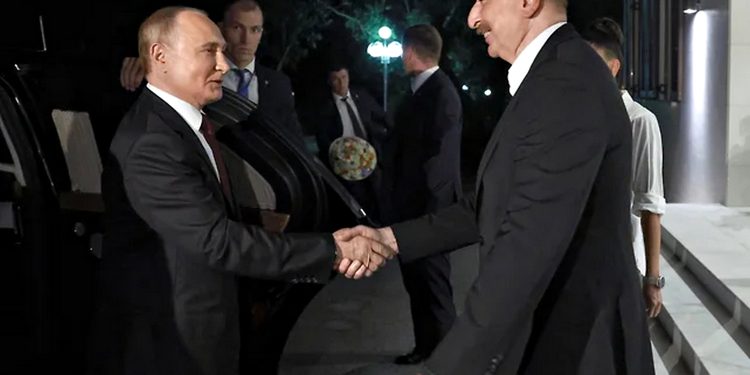 Володимир Путін та Ільгам Алієв.