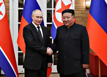 Володимир Путін і Кім Чен Ин.