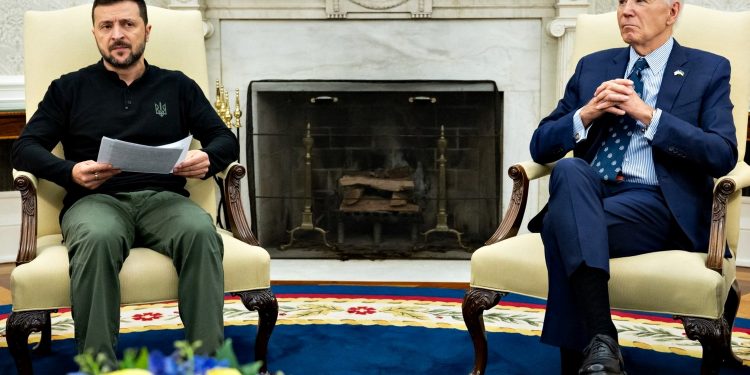 Володимир Зеленський та Джозеф Байден.