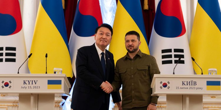 Юн Сок Йоль і Володимир Зеленський