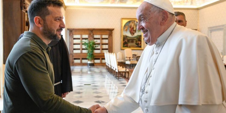 Володимир Зеленський та Папа Римський Франциск