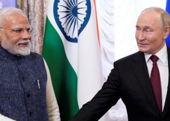 Нарендра Моді та Володимир Путін.