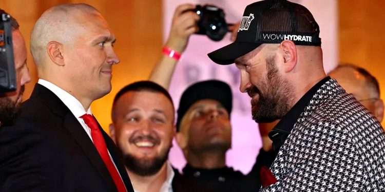 Олександр Усик та Тайсон Ф'юрі.