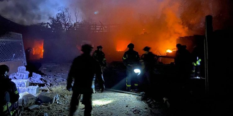 Удар по Олексієво-Дружківці.