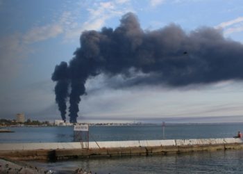 Удар по нафтобазі у Феодосії