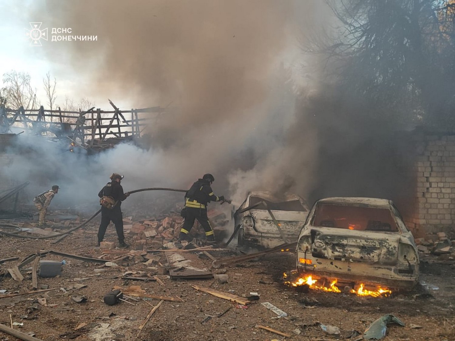 Удар по Олексієво-Дружківці.