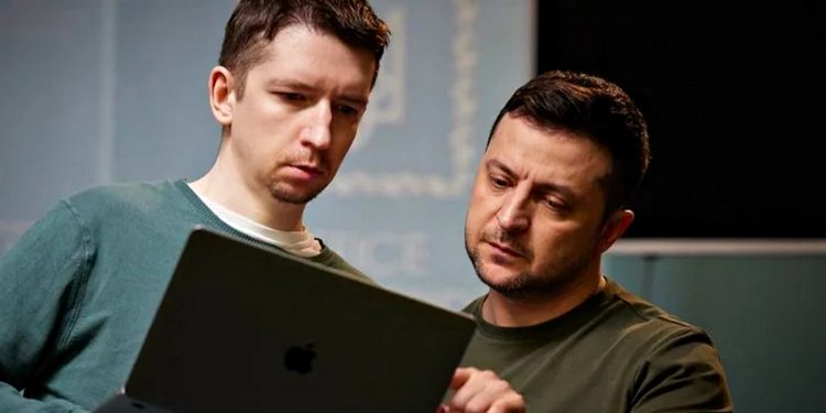 Дмитро Литвин та Володимир Зеленський.