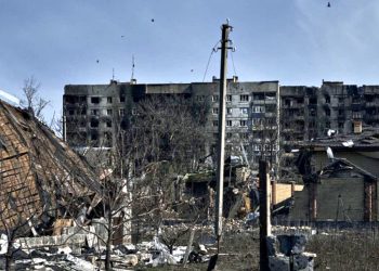 Зруйнований Бахмут.