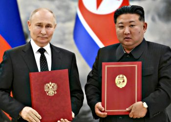 Володимир Путін і Кім Чен Ин.