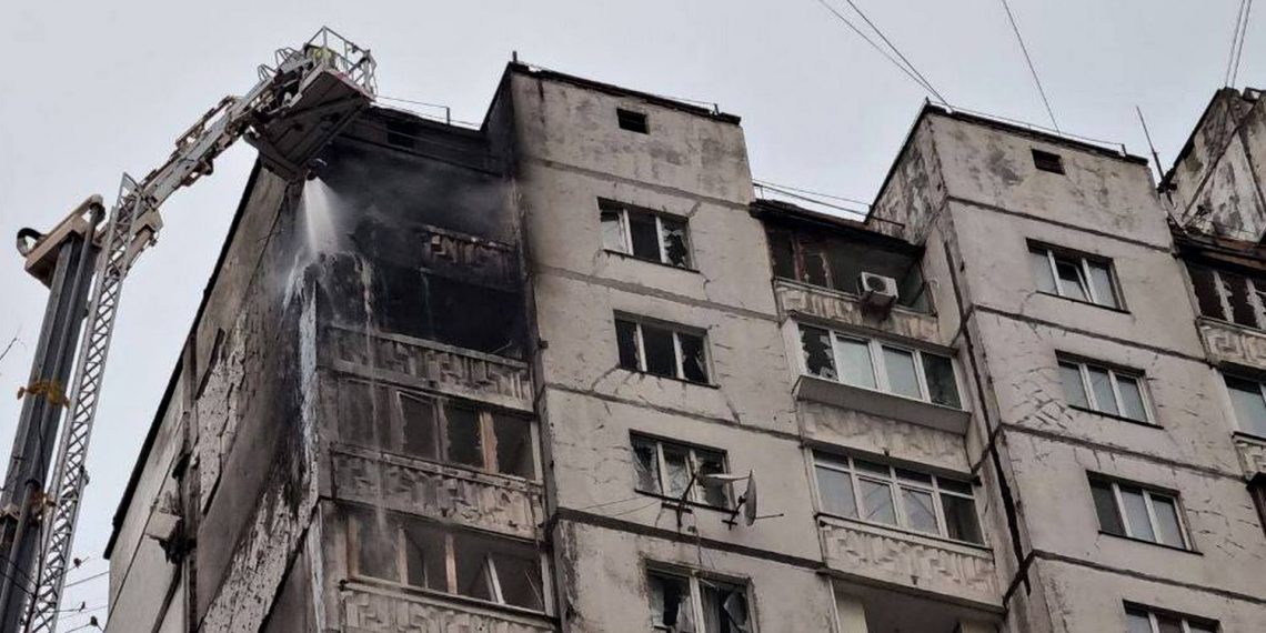 Удар по Києву.