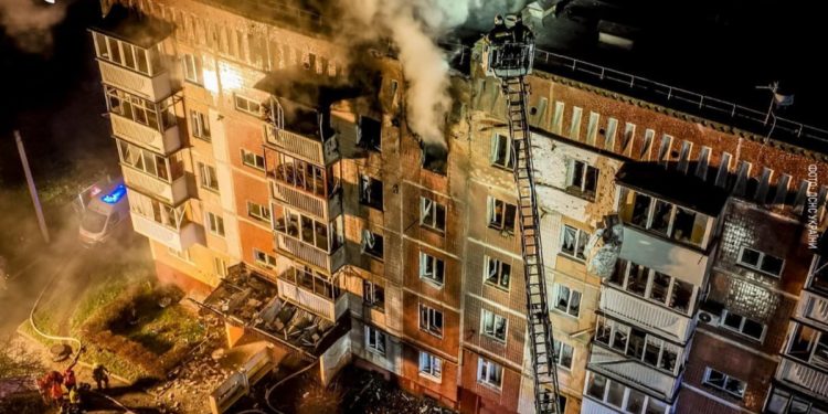 Удар БПЛА по Тернополю