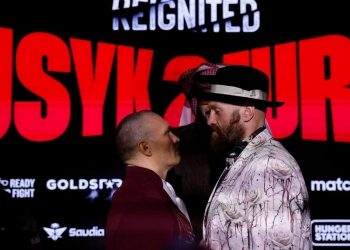 Олександр Усик та Тайсон Ф'юрі.