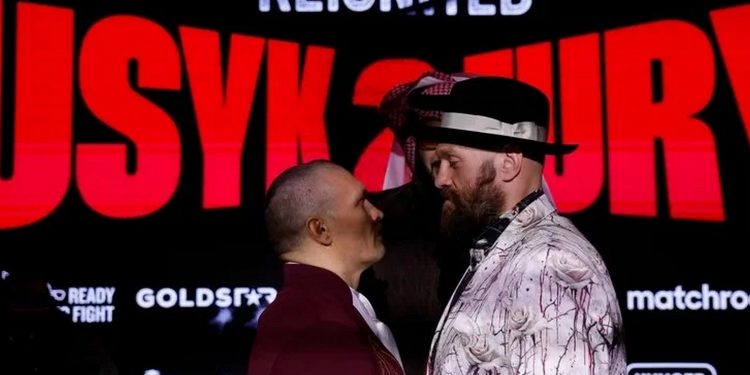 Олександр Усик та Тайсон Ф'юрі.
