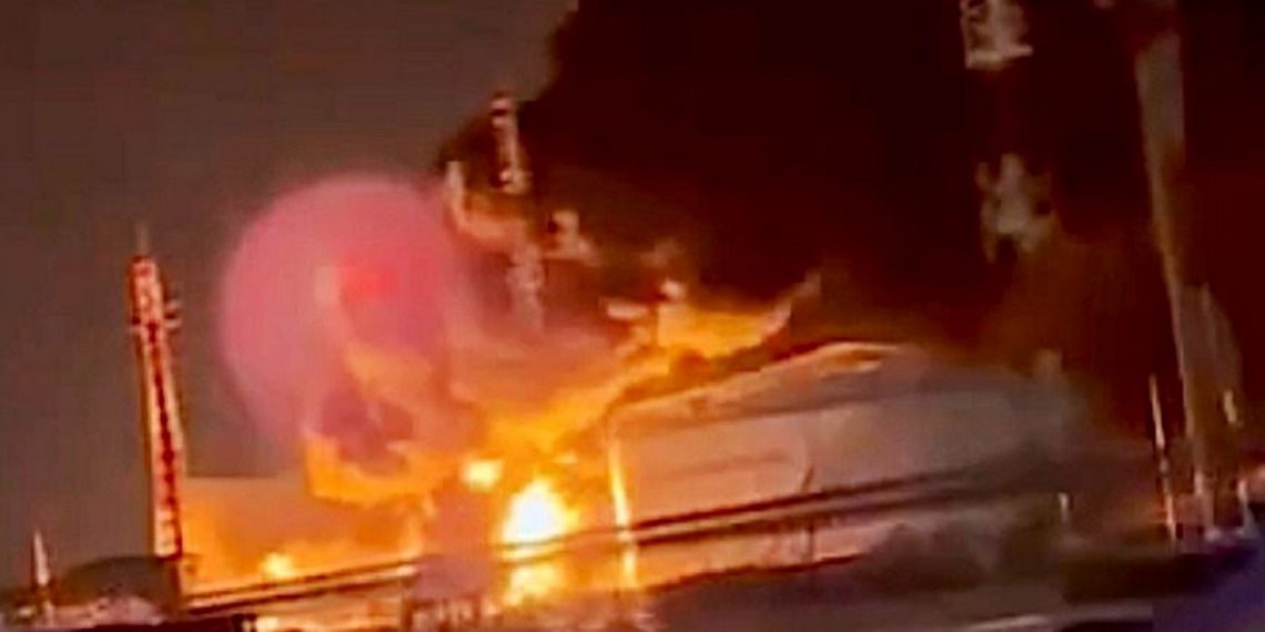 Пожежа на нафтобазі.