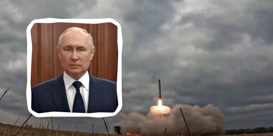 Володимир Путін та запуск ракети.