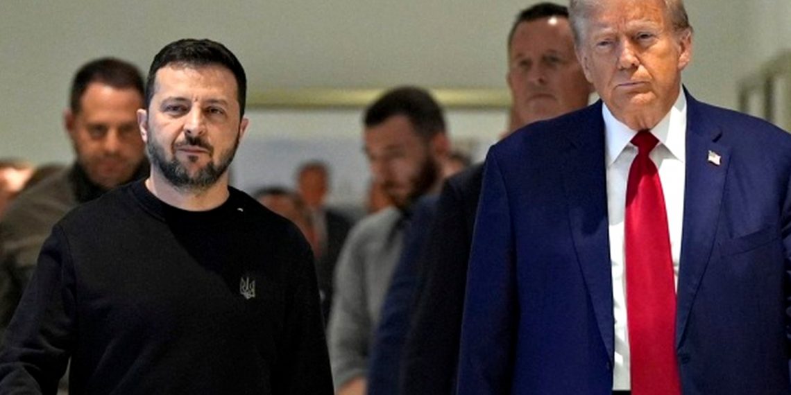 Володимир Зеленський та Дональд Трамп.