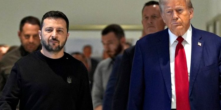 Володимир Зеленський та Дональд Трамп.