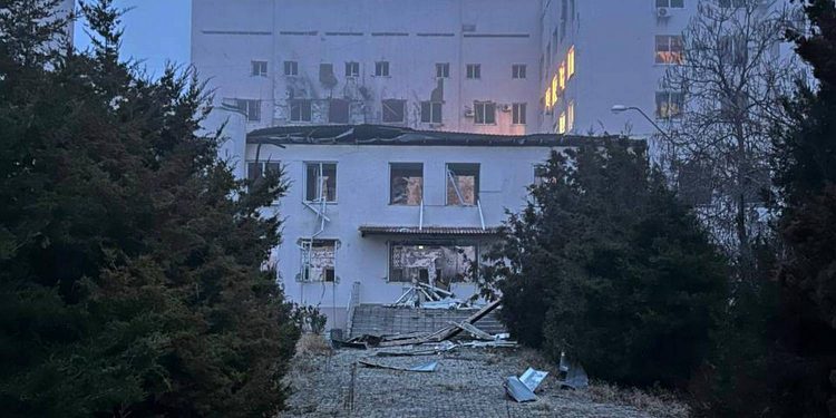 Удар по Херсону.